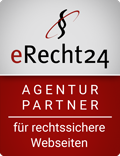 Logo eRecht24 Agenturpartner für rechtssichere Webseiten