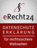 Logo eRecht24 Datenschutzerklärung für rechtssichere Webseiten